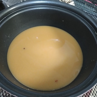 もつ鍋用の味噌スープ